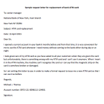 Bank ATM Card Replacement Request Letter