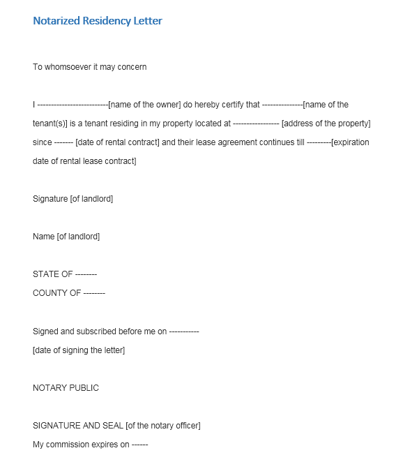 Notarized Letter Template 14
